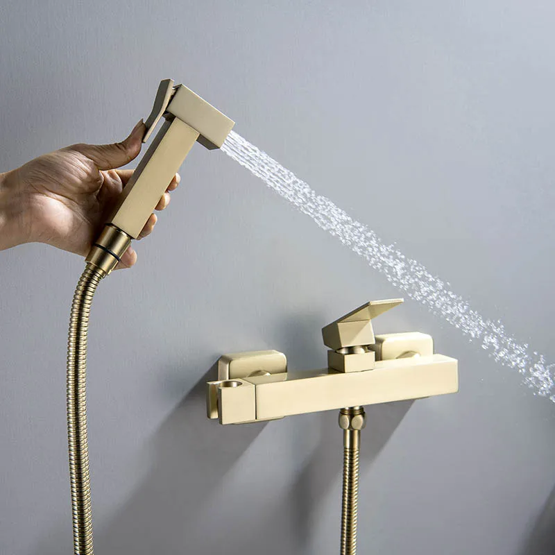Bidet,Mélangeur d'eau froide et chaude, Bidet, mural, douche
