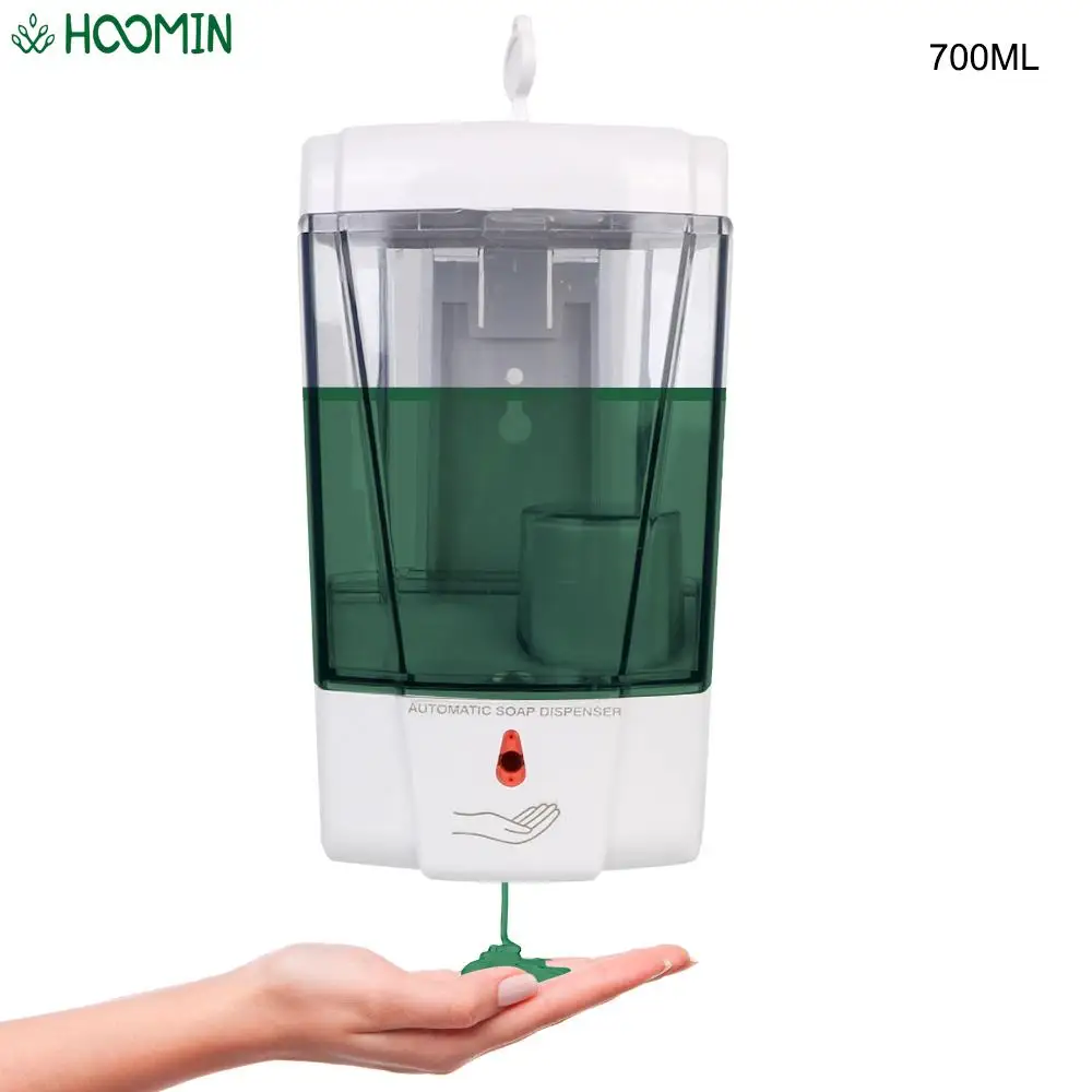 

700ml Automatic IR Sensor Soap Dispenser for Kitchen Bathroom Touch-free Lotion Pump Touchless Liquid Wall-Mount