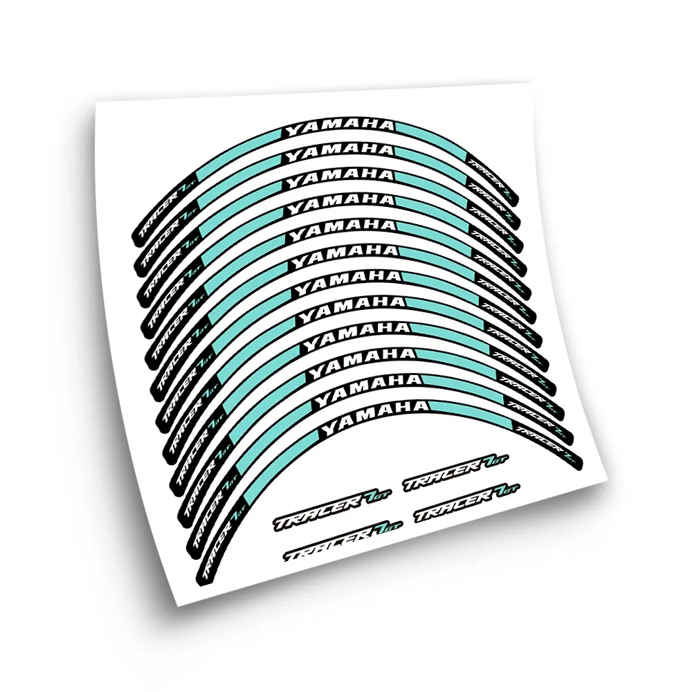Kit Adesivo Compatibile Con Cerchione Moto Yamaha Tracer 7 Gt