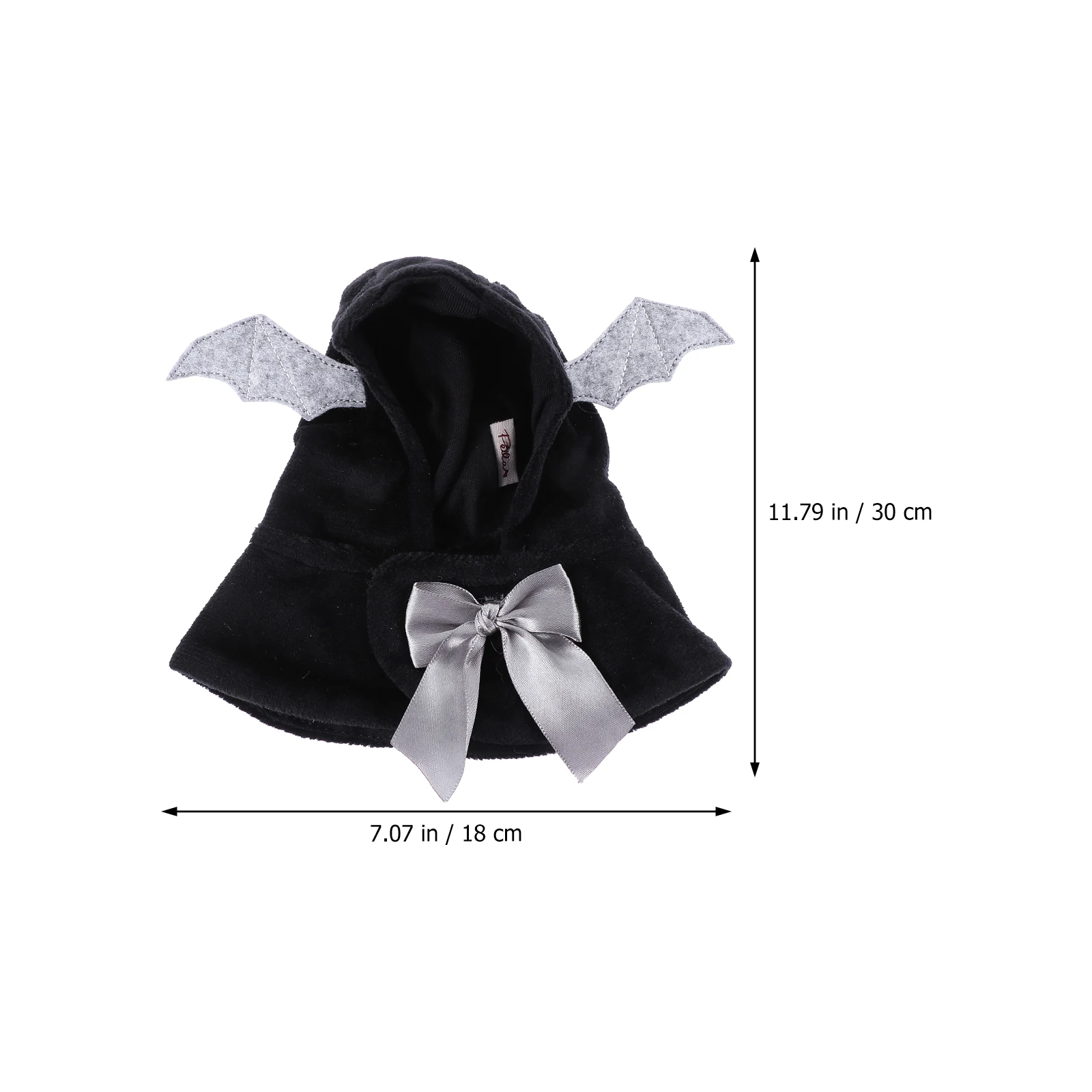 Pet Cape Costume for Dog Black Bat Design Halloween Christmas Clothes Cloak Hoodie Small Stylish Scary Cool Pet Supplies Dog 1