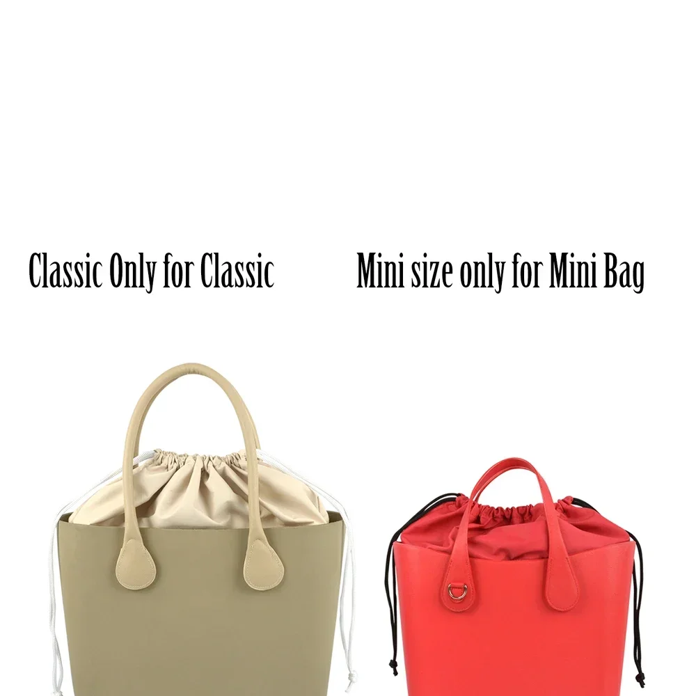 2024 New Large Capacity Insert Inner bag for Big Mini Obag Classic Mini Drawstring Colorful Inner Microfiber Fabric for O Bag 6
