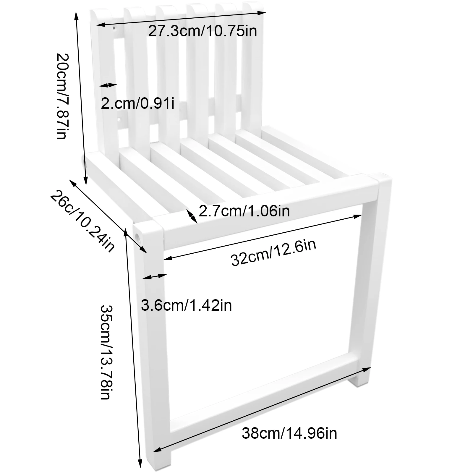 Foldable Wall-mounted Chair With Screws Solid Wood Chair Entryway Chair Folding Bath Seat Bench Shower Chair Space-saving 3