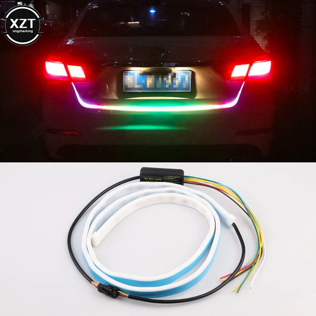 LED-Kofferraumlichtleiste – Dynamische Beleuchtung Mit Bewegungsensor (4m, Warmweiß)