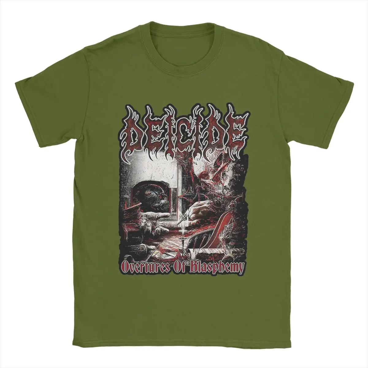 Deicide Men's Classic Cotton T-Shirt – Short Sleeve Round Neck Tee For Casual Wear - View #2