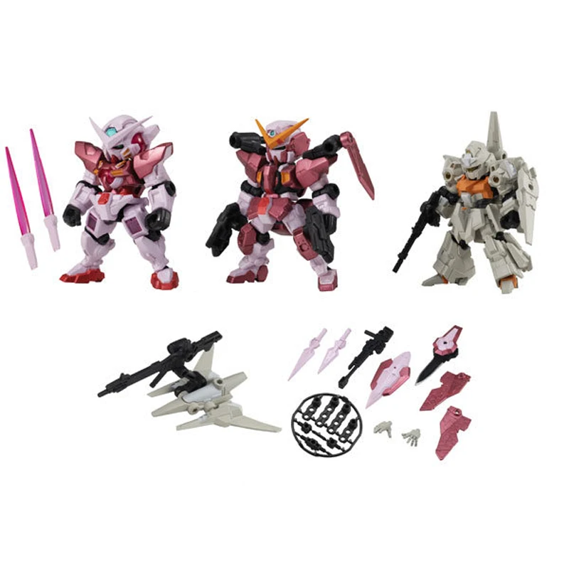 Bandai GUNDAM gashapon ชุดของแท้, ชุดประกอบตุ๊กตาขยับแขนขาได้อะนิเมะของเล่นของขวัญ