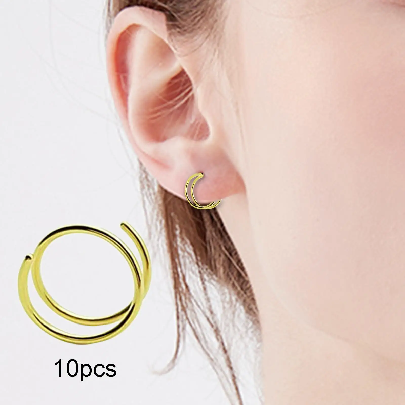 Snapklik.com : 16g 6mm Blue Cartilage Hoop Small Hoop Nose Rings For Women  16 Gauge 6mm Nose Ring Hoop Tragus Daith Helix Forward Helix Rook Piercing  Jewelry 16g 6mm Nose Hoop Small
