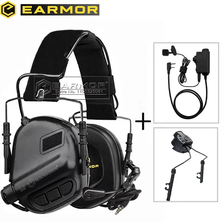 Electronic Shooting Earmuffs M32 Hunting Tactical Headset & M52 Kenwood