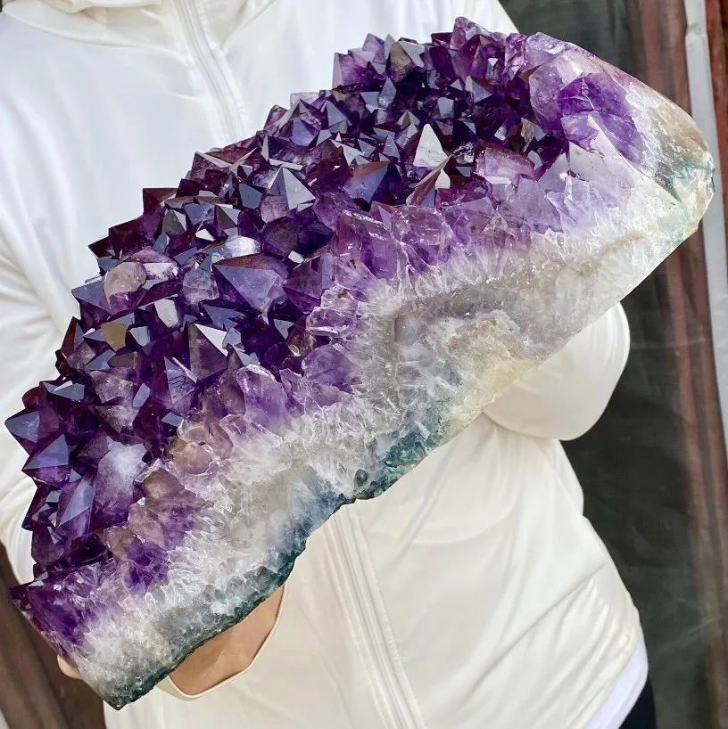 Natural  Amethyst Quartz Purple Crystal Cluster Healing Stones Specimen Home Decoration Crafts Decoration 6