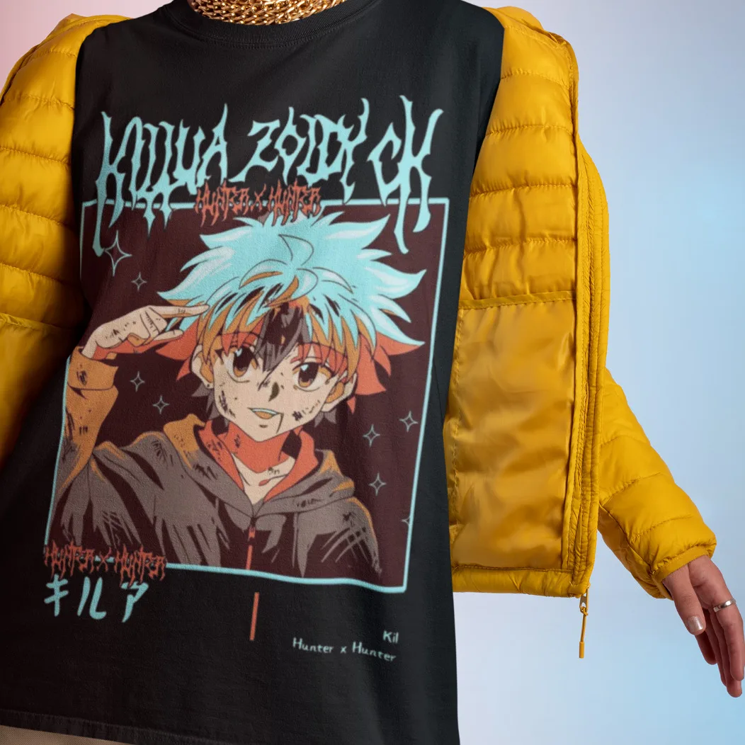 

Killua рубашка, размер X, высота X, футболка аниме Hisoka Meruem Hisoka