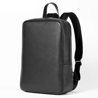 2024 New Brand Genuine Leather Men Backpacks Fashion Real Natural Leather Student Backpack Boy Luxury Business Laptop School Bag 1