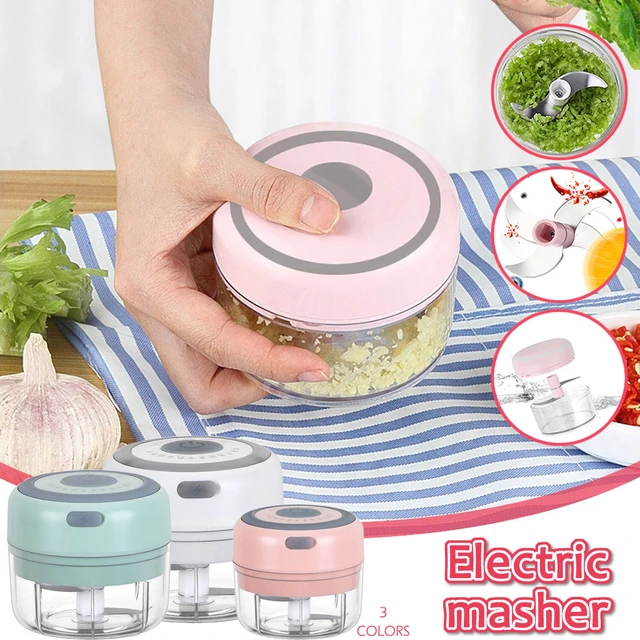 Cheese Grater with Handle Garlic Jar Masher Electric Cooking Garlic Cutting  Complementary Artifact Wireless Machine