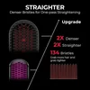TYMO Hair Straightener Brush - Upgraded Ionic Plus Straightening Brush with Dense Bristles, 16 Temps, Dual Voltage 3