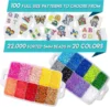 2000pcs 5mm Fused Beads Kit Hama Bead Box Iron-on Paper Beads, Peg Board, Rich Accessories, Fusion Beads for Girls Gifts 3