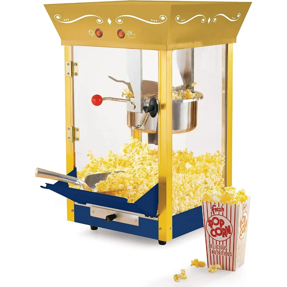 Nostalgia Popcorn Maker Machine - Professional Cart With 8 Oz Kettle Makes  Up to 32 Cups - Popcorn Machine Movie Theater Style - AliExpress