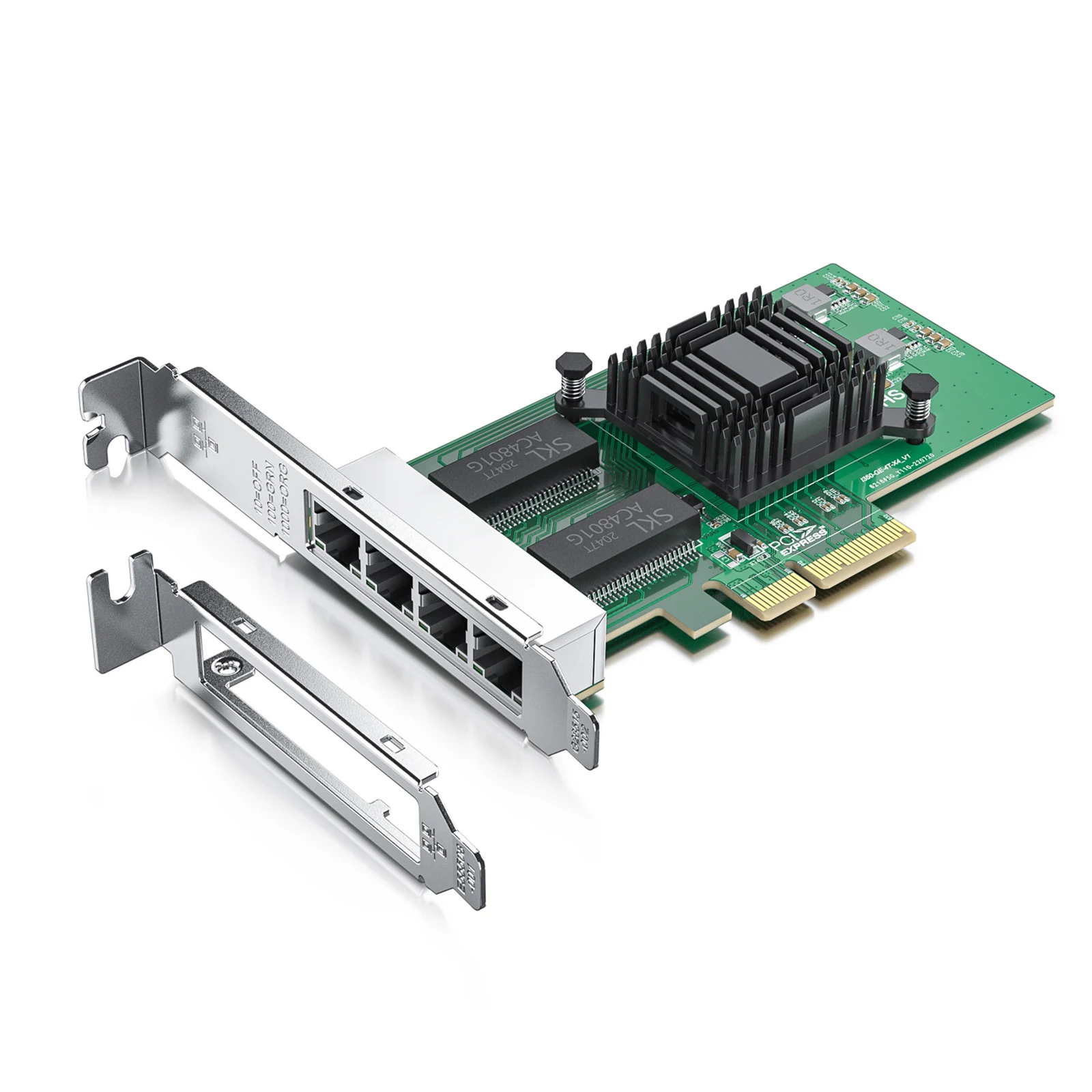 Сетевой адаптер Intel I350T4 1GbE, четырехпортовый Ethernet-серверный адаптер PCI-E X4