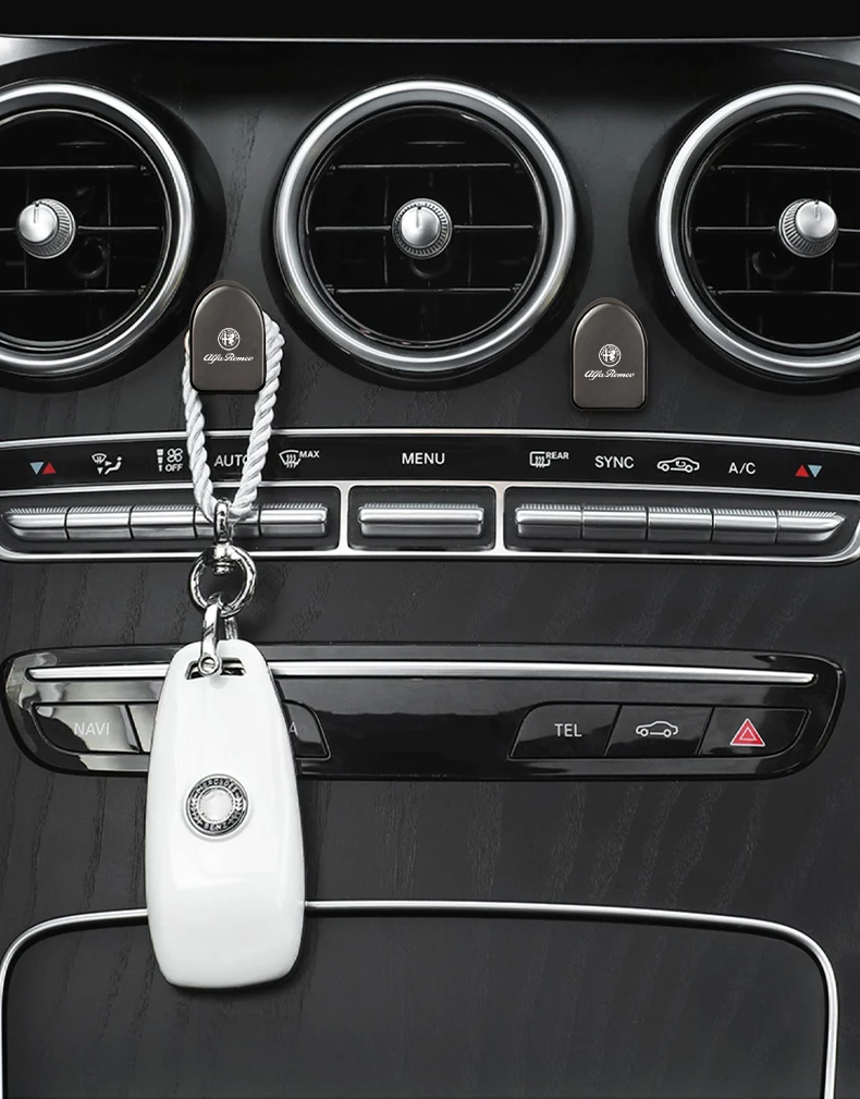 Alfa Romeo Metalen Mini Auto Haken - Toepassing thuis op de muur