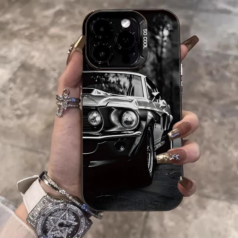 Luxury Sports Car Laser Phone Case - Anti-Fall Matte Cover
