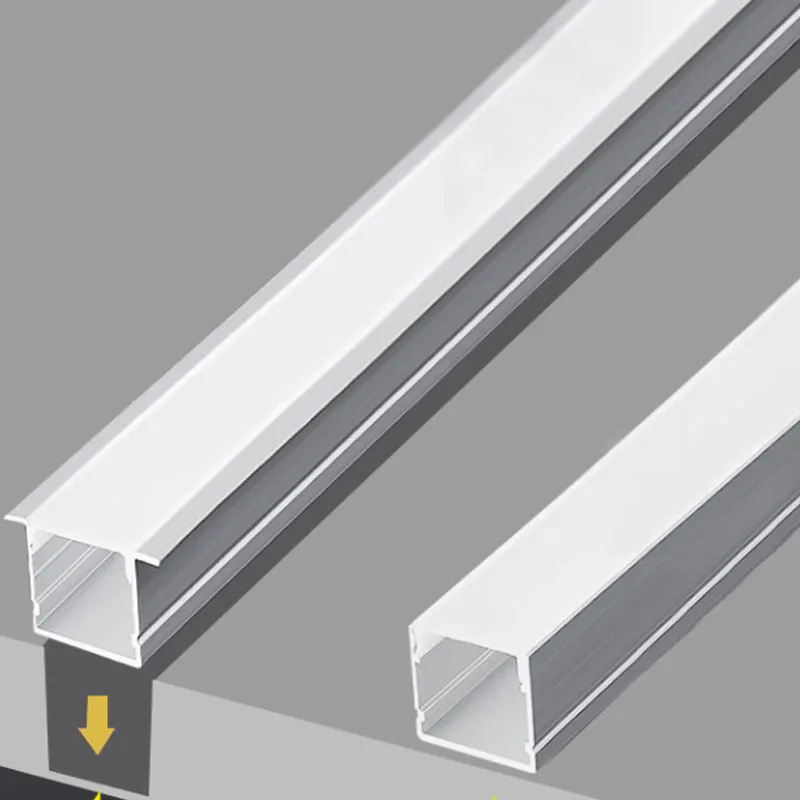 10M 100X35MM Wide Dimension Excessed LED Linear Light Aluminum Profile Black