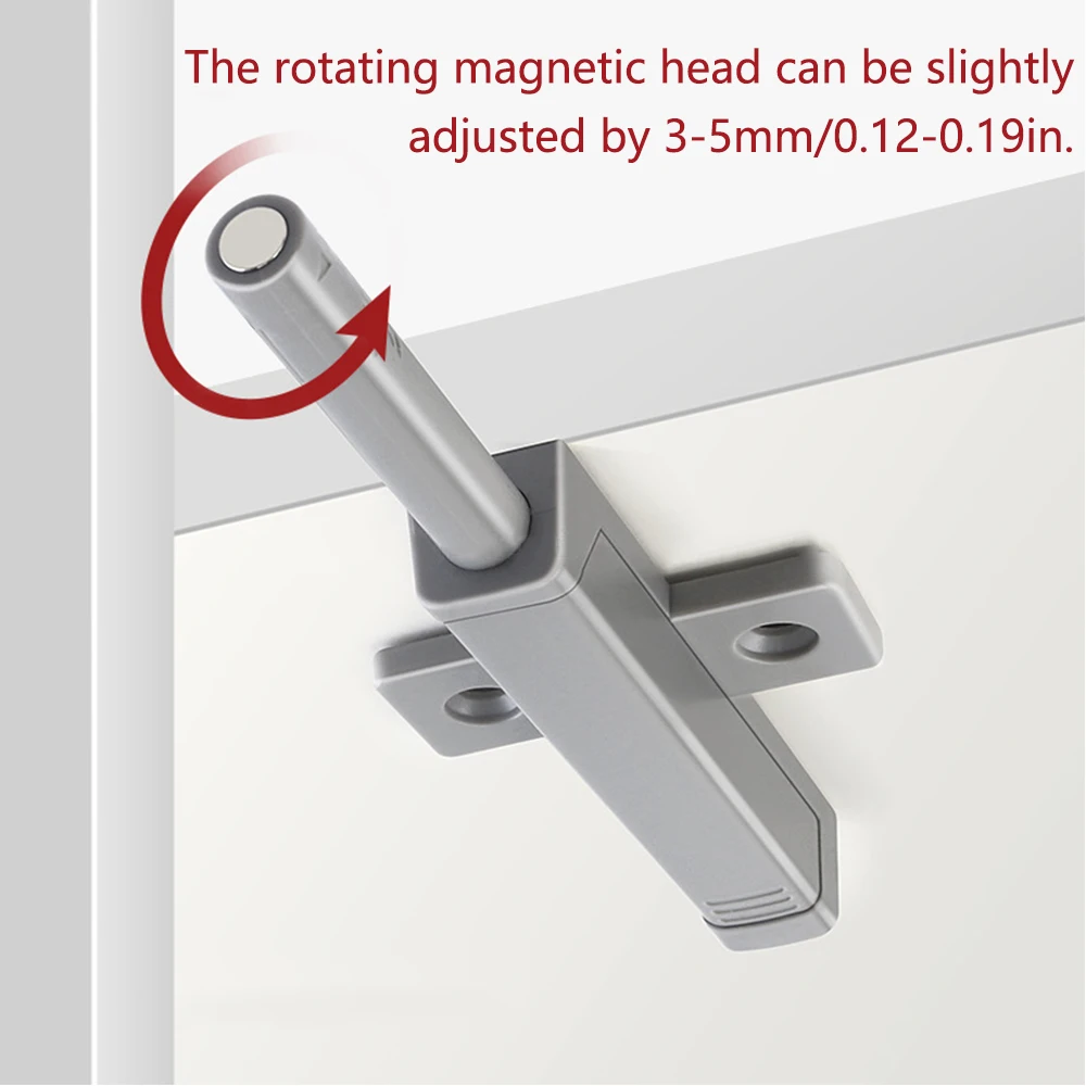 Cabinet Magnetic Catch Magnetic Push Catch Pressure Touch Latch Cabinet Cupboard Doors Wardrobes Bathroom Catches Hardware Drawer hidden spring lock
