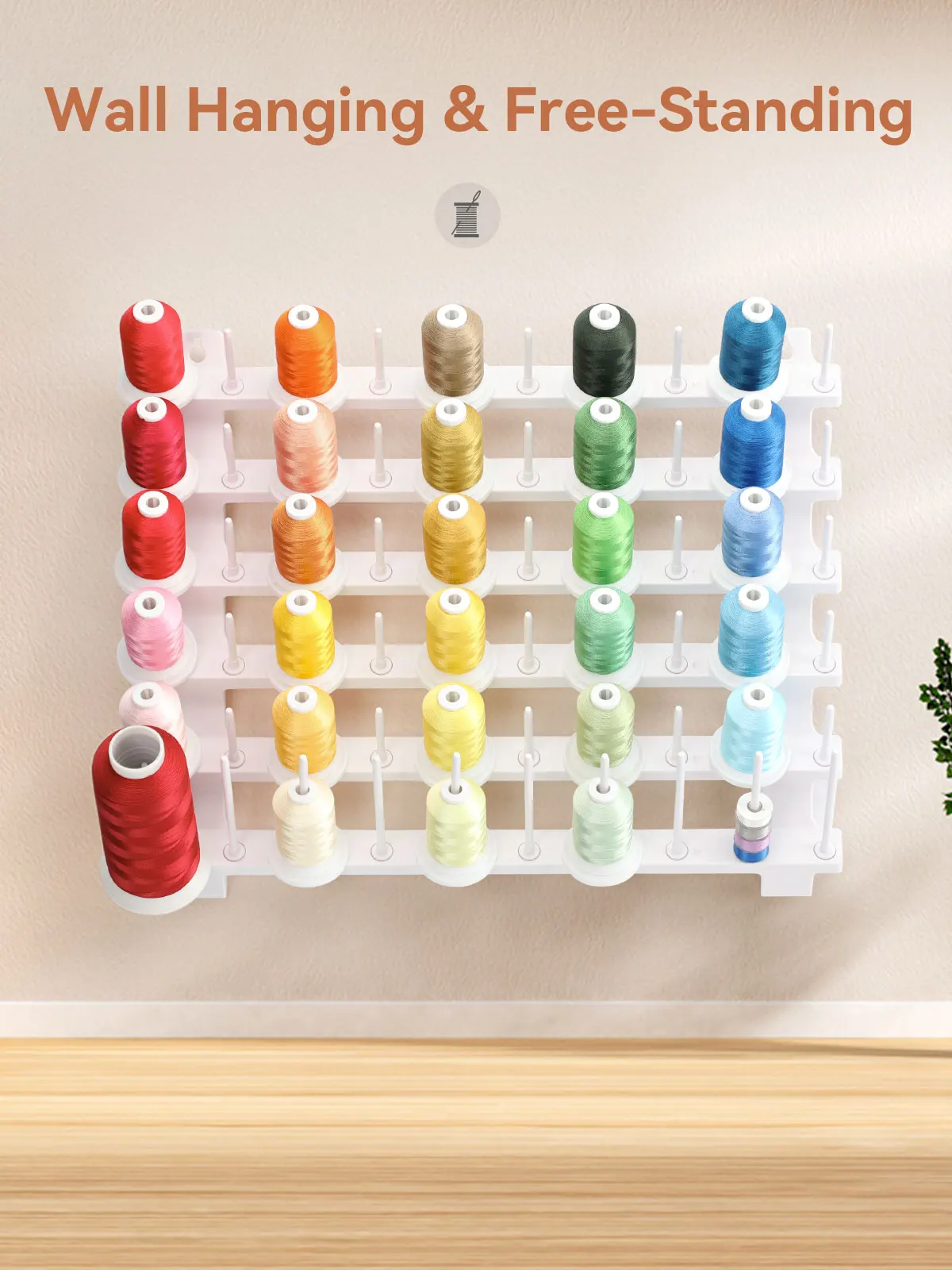 Universal Thread Holder Stand Rack Organizer Single Cone Spool 10 20 Spools for Domestic Embroidery Sewing Machines