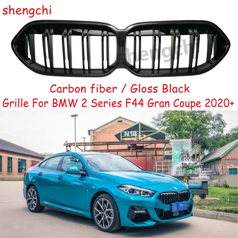 

Передняя решетка бампера F44 из углеродного волокна для BMW 2 серии F44 Gran Coupe M235i 216i 218i 220i 228i Сменные грили 2020 +