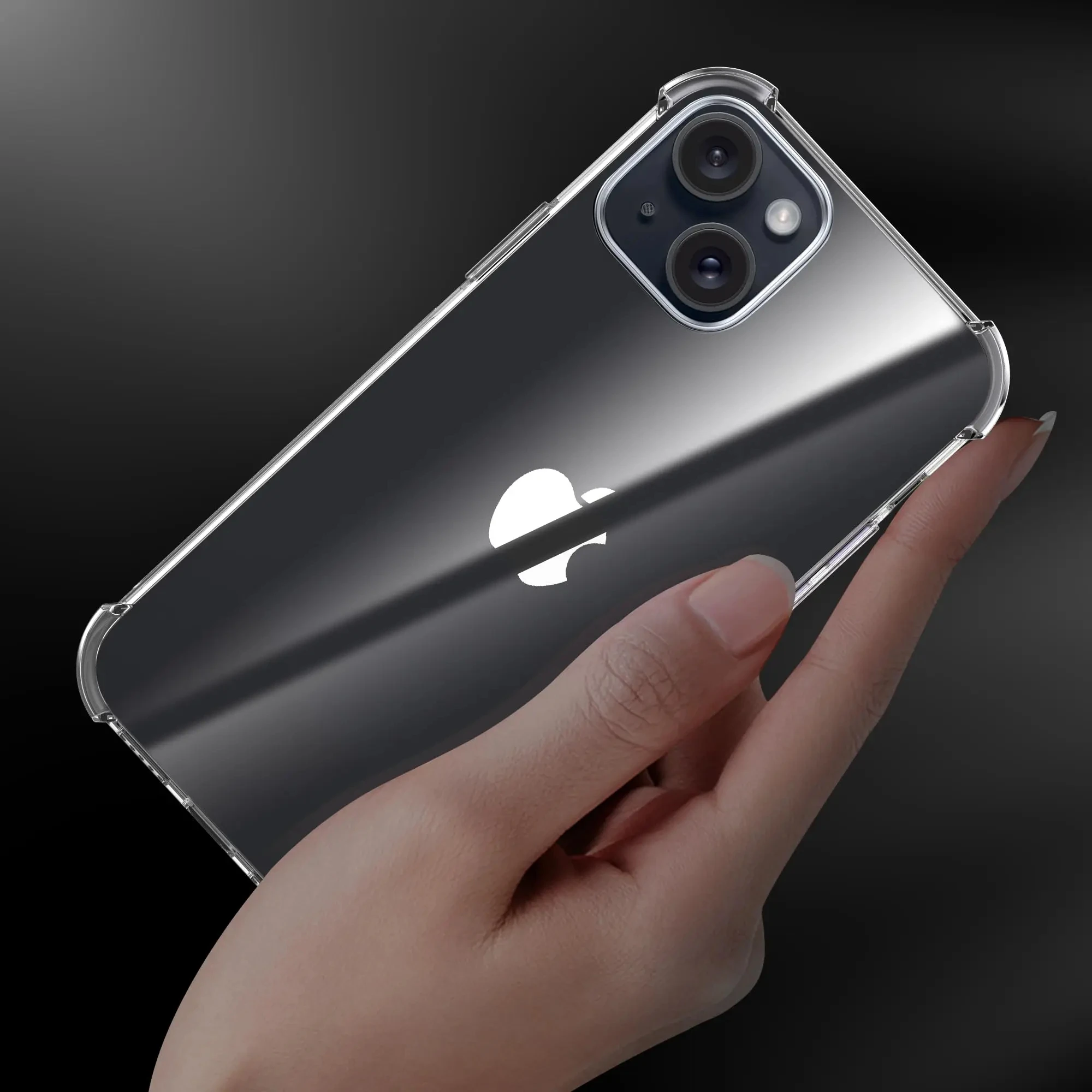 Shockproof Transparent Silicone Phone Case - Clear Protective Accessory