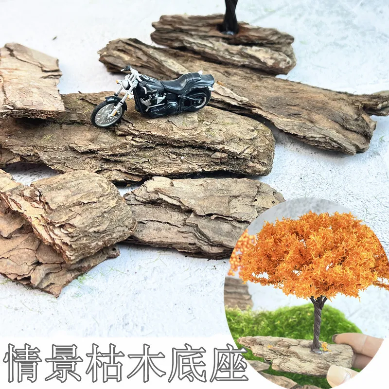 Model Handmade Platform with Dead Wood Base Model Tree Base Scenery Soldier Land Landscape Architecture World War II Ruins Rocks 2