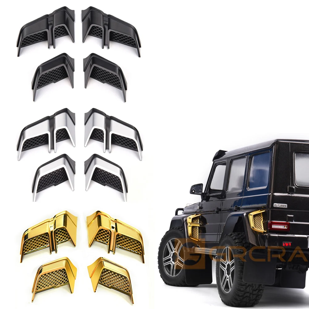

Plastic Side Wheel Eyebrow Exhaust Grille Decoration Accessorie for 1/10 RC Crawler Car Traxxas TRX4 G500 TRX6 G63 Upgrade Parts
