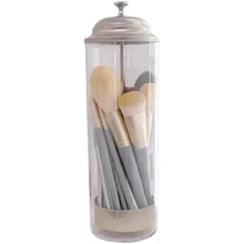 

Storage Barrel Transparent Brush Crcular Eyebrow Pen Dust-proof Belt Cover Box