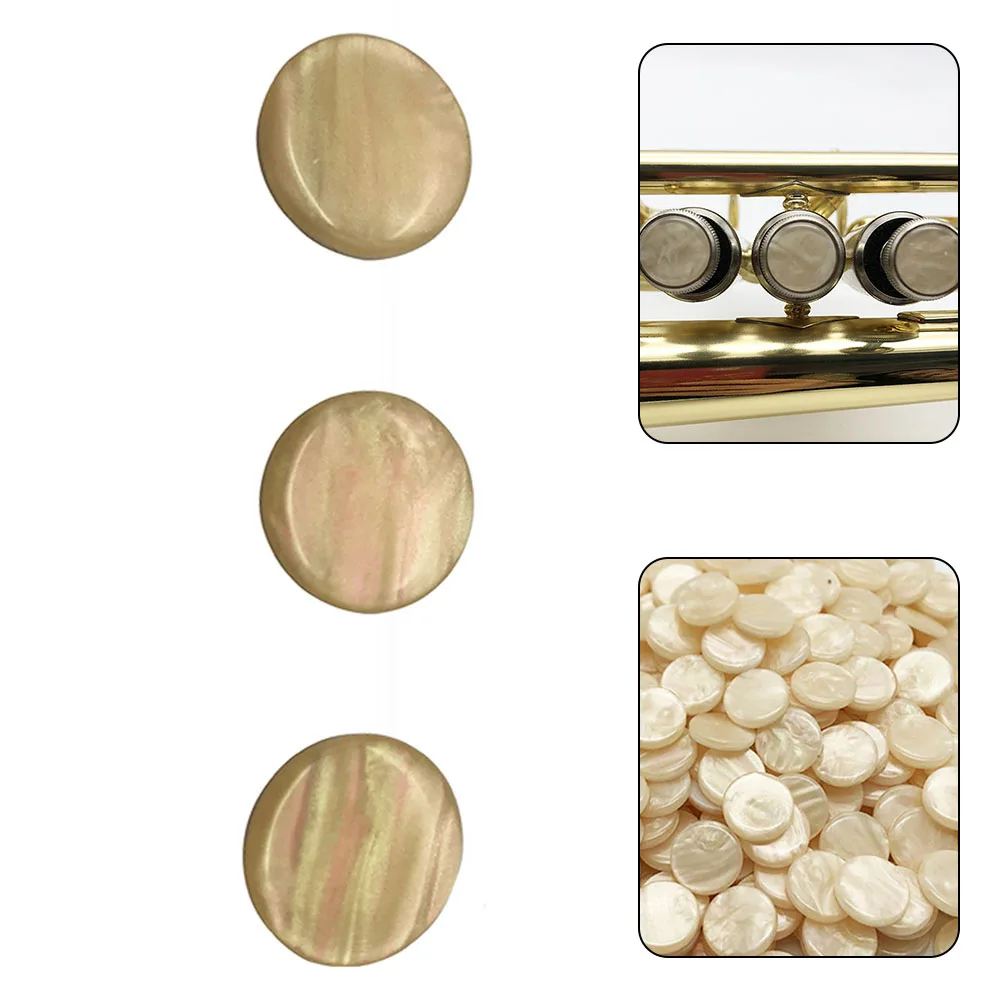 3er-Pack Trompetenventil Fingerknopf Top Cap Ersatz für Trompeten Musikinstrument Trompetenknopf Snap Kolbenschnalle – Detail 5