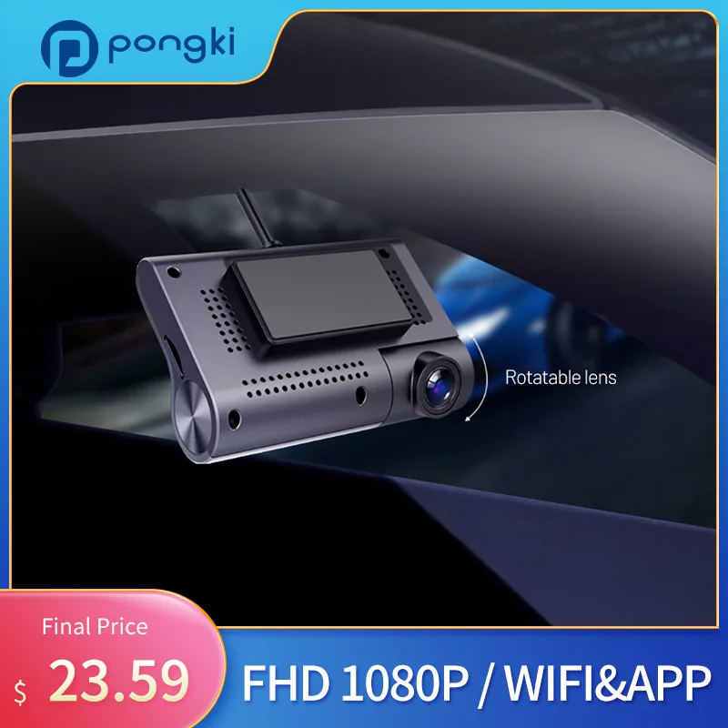 Tanio Pongki Mini3 HD 1080P ukryta kamera bezpieczny noktowizor rejestrator jazdy WIFI
