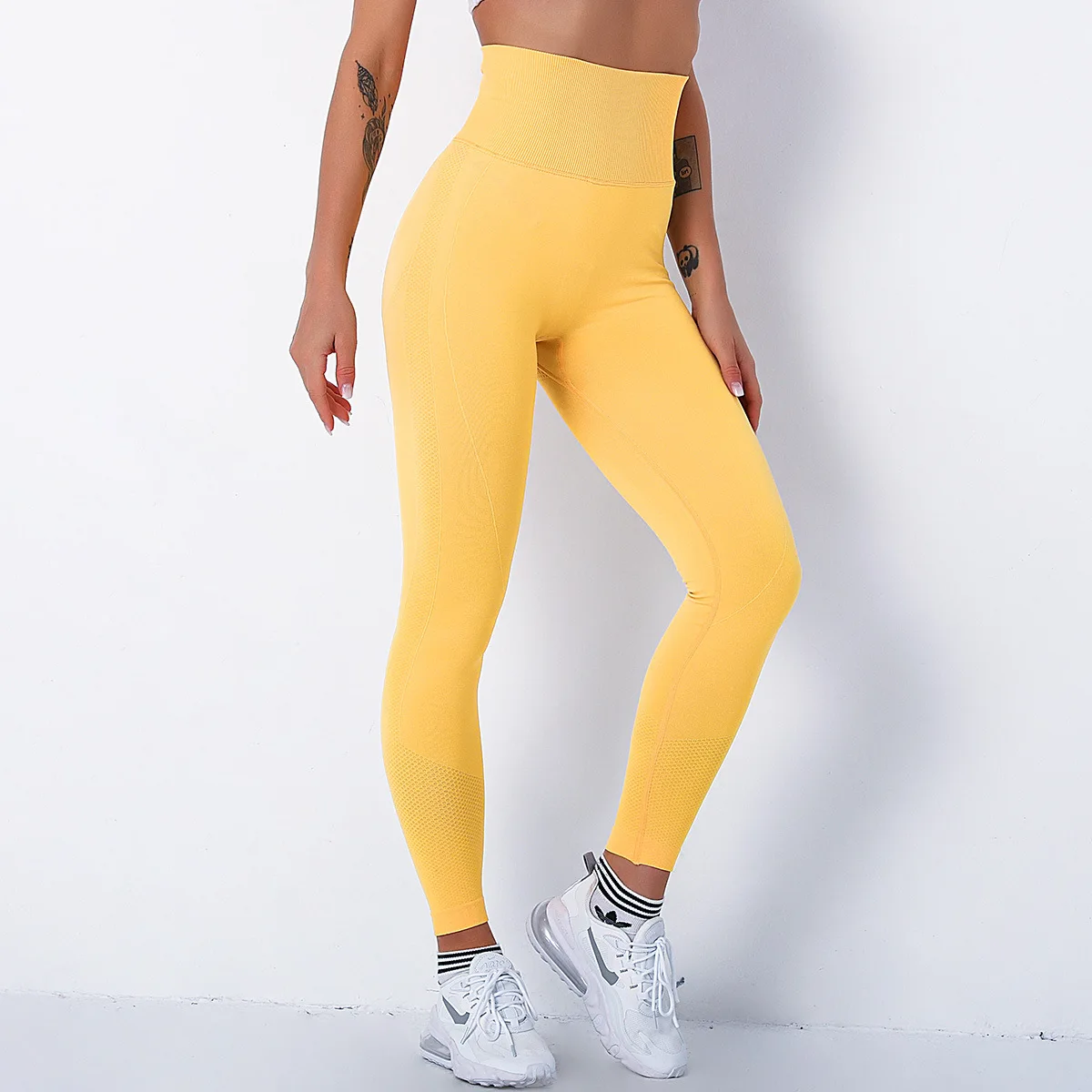 Womens Workout Leggings Full Length High Waisted Yoga Pants