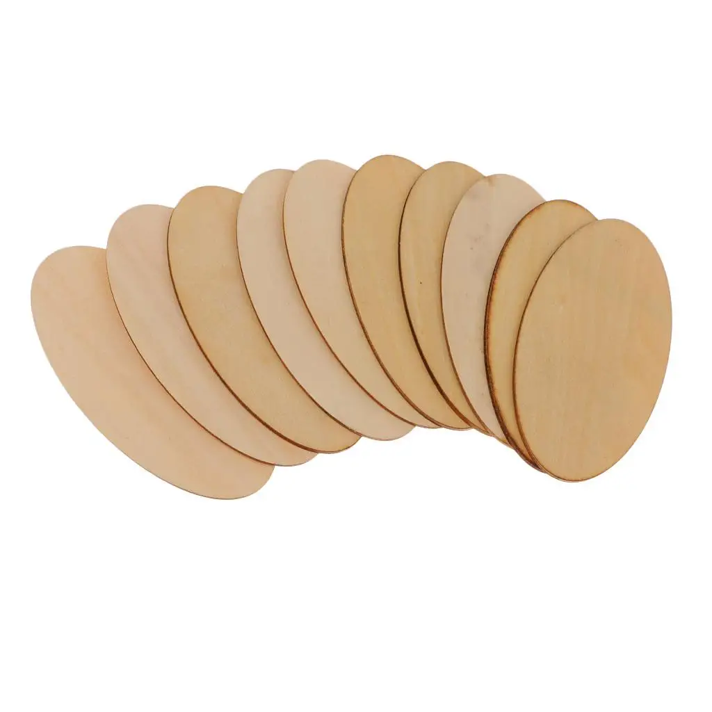 

Natural unfinished wood elliptical cut-out. Shaped 1.5 mm wood cut-outs