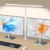 Desk Lamp, 3 Colors Stepless Dimming LED Desk Lamps for Home Office Adjustable Memory Desk Light with Clamp Touch Control 1