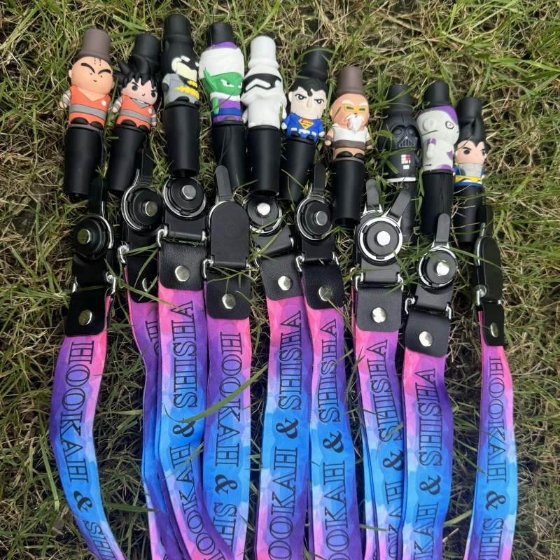 Cartoon Shisha Tips Hang Rope Hookah Mouthpiece Narguile Sheesha Chicha Accessories Random hookah accessories hookah mouthpieces