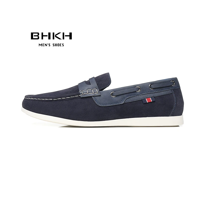 BHKH Men Loafers 2024 New Spring/Summer Shoes Men Fashion Pu Leather Men Casual Shoes Comfy Slip-on Drive footwear Boat Shoes 4