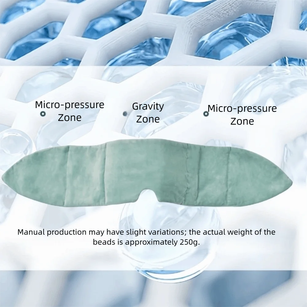 Gift Gentle Pressure Weighted Eye Mask Washable Soft Blackout Eye Mask Light Blocking Sleep Aid Gravity Sleep Mask Meditation