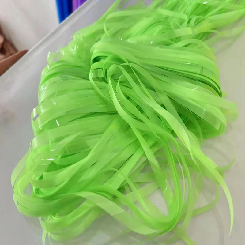 Glow Party Neon Foil Fringe Curtain Backdrop Happy Birthday Paper Banner Garland UV Black Light Glow in the Dark Decoration