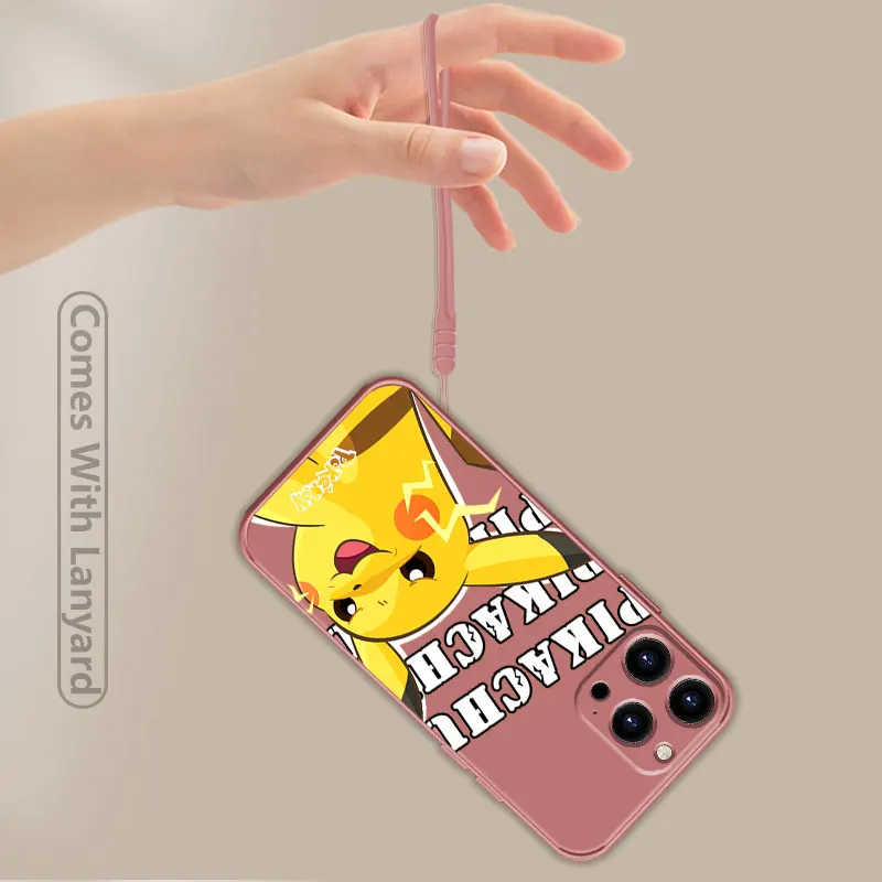 best iphone 13 case Liquid Candy Phone Case For iPhone 13 12 11 Pro Max Mini X XR XS Max 7 8 6 6s Plus SE Cover Funda Pokemon Pikachu Charmander 13 mini case