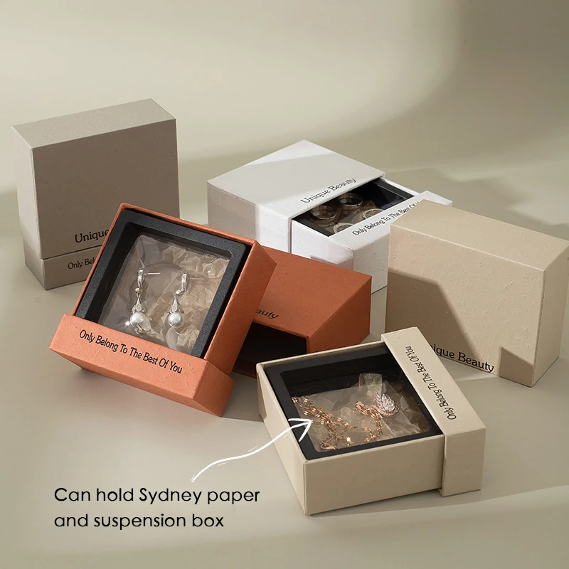 Paper Jewelry Packaging Pinterest Drawer Type High-grade Jewelry