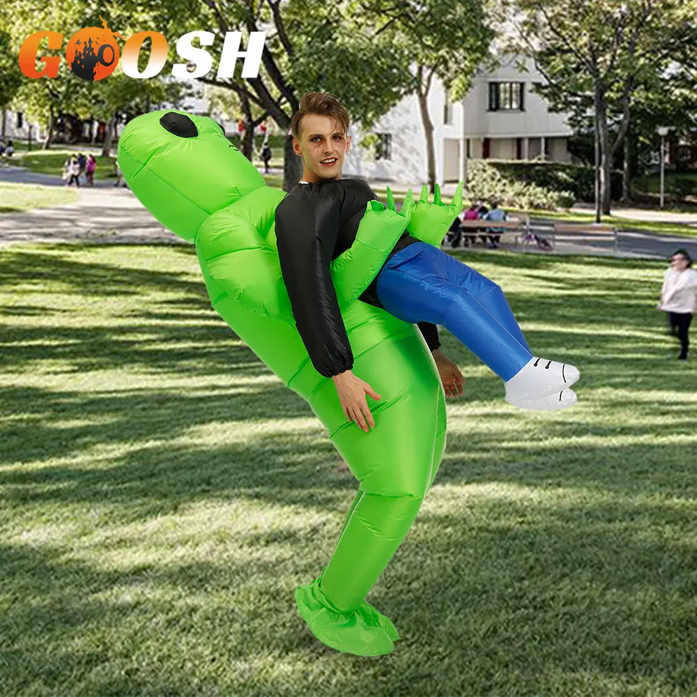 Alien Inflatable Suit Monster Inflatable Costume Scary Green Alien Cosplay  Costume For Adult Party Festival Stage