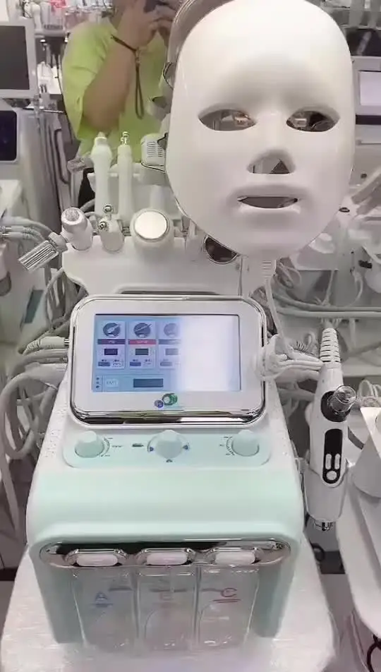 7 в 1 H2O2 Водородный маленький пузырьковый аппарат для красоты лица НОВЫЙ