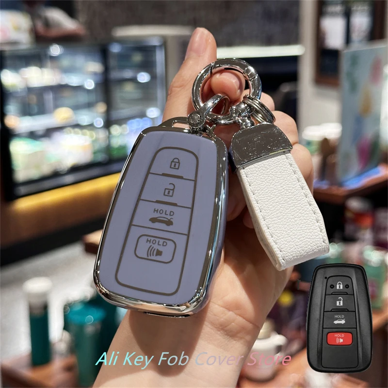 Diamond Key Fob Cover For Toyota - Bling Keychain Protection For Highlander, RAV4, Camry
