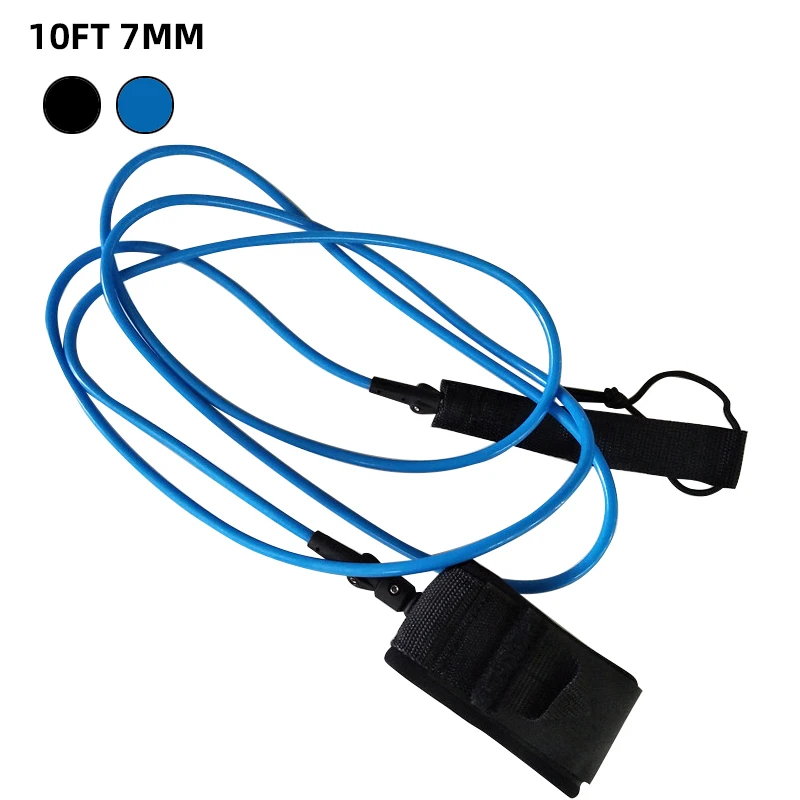 

Surfboard Leash Yep.Surf 10ft 7mm Leash Surf Rope SUP Board Leash Surfing Black/Blue Leash Coleira Paddle Leash