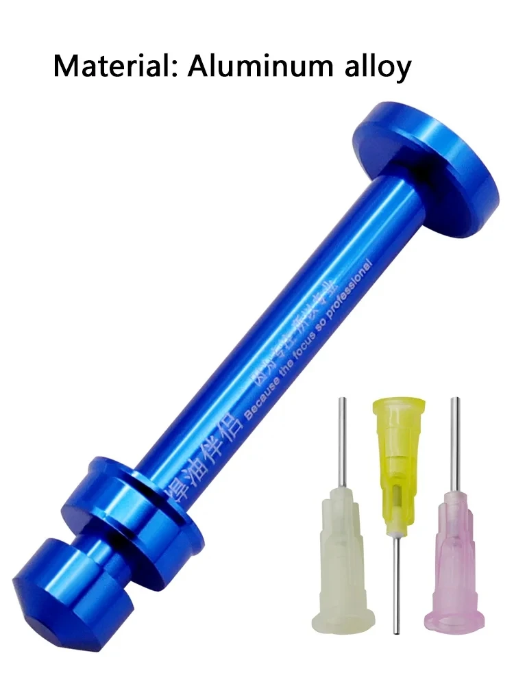 1 Stück Löt verstärker Aluminium legierung Booster Paste Flussmittel Schweißen Lötöl schieber manuelle Spritzen kolbensp ender Reparatur – Detail 1