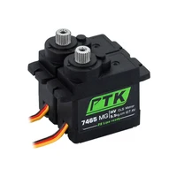PTK 7465W MG 9g digital servo Metal gear waterproof HV 5kg fixed wing RC Car Helicopter Robot servo 180° 1/8 servo - Image 3