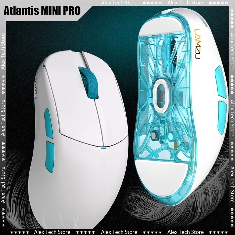 

Беспроводная игровая мышь Lamzu Atlantis Mini Pro, 51g, (совместима с 4k), два режима, проводная/Беспроводная, для офиса, для геймеров, Esport, подарок