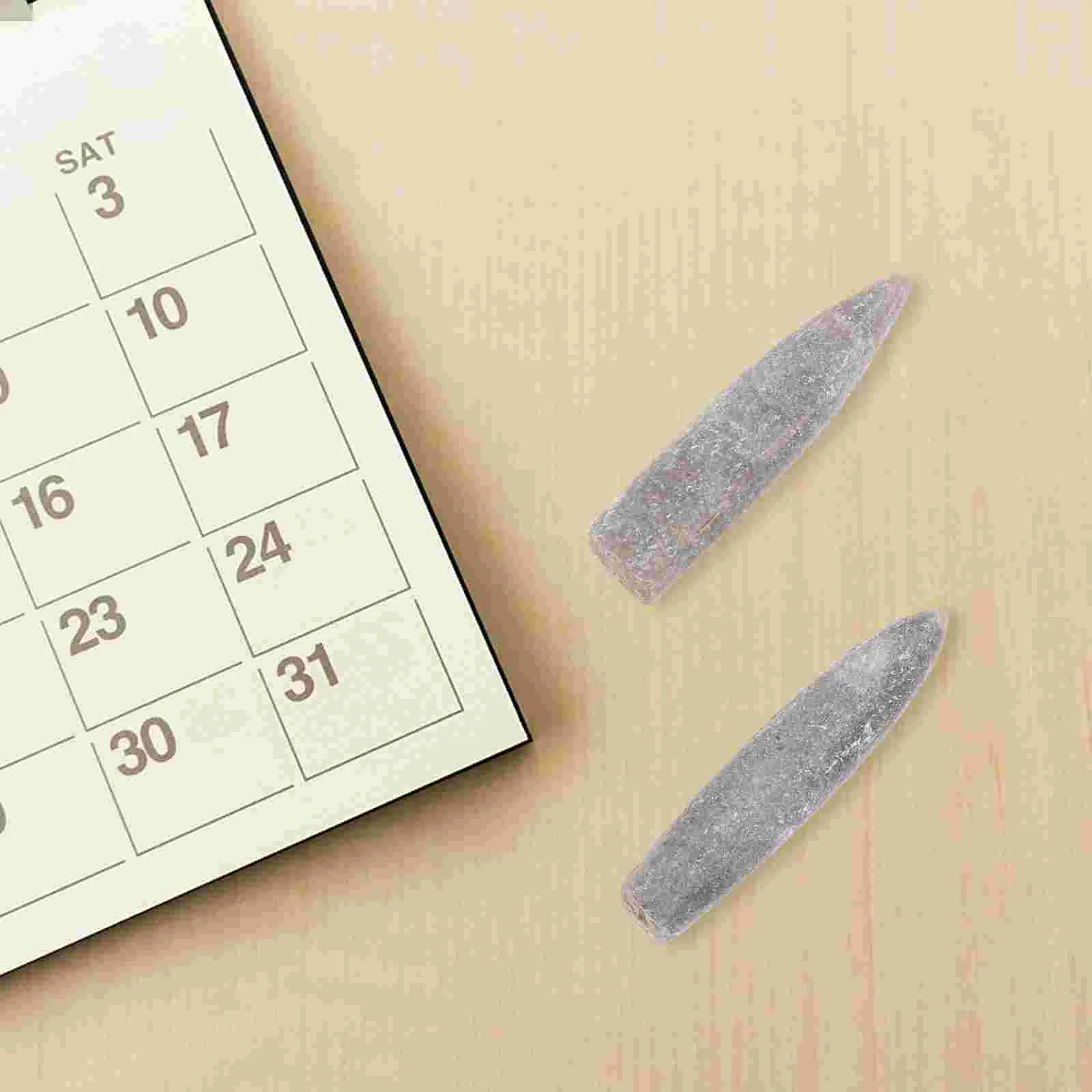 2 Pcs Specimen Natural Belemnite Teaching Supply Home Decor Epifaunal Educational Adornment Models Toys 6