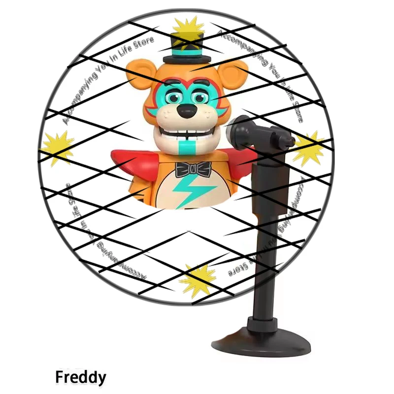 FNAF Nights Game Thriller Building Blocks: Skeleton Mini Figures Set