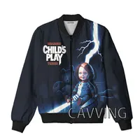 New Fashion Women/Men's 3D Print  Chucky  Zipper Bomber Jackets Men Overcoat Mens Coat Zip Up Jackets 1